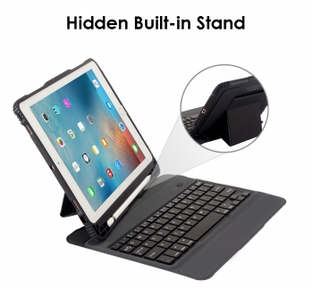 Bluetooth Keyboard Folio with Pencil Holder for iPad PRO 10.5