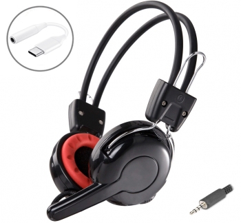 Headphone with Mic and USB-C adaptor